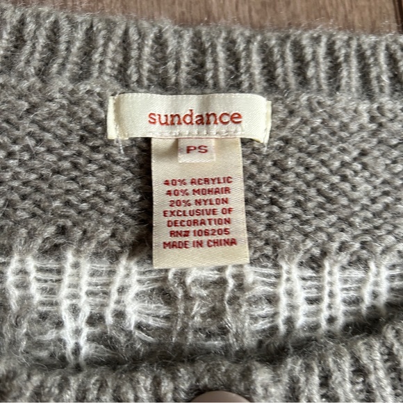 Sundance Beaded Mohair Wool Button Down Sweater - Picture 3 of 5